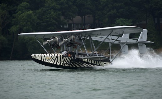 Le mythique Sikorsky S-38 très attendu sur le lac de Biscarrosse