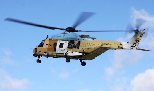Le premier NH90 d’Eurocopter assemblé en Espagne.