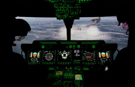 Simulateur de vol de l'hélicoptère NH90