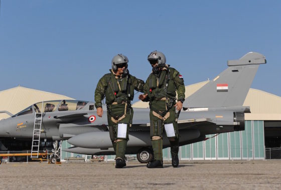 Les premiers pilotes égyptiens de Rafale ont été formés en France par l'Armée de l'Air française